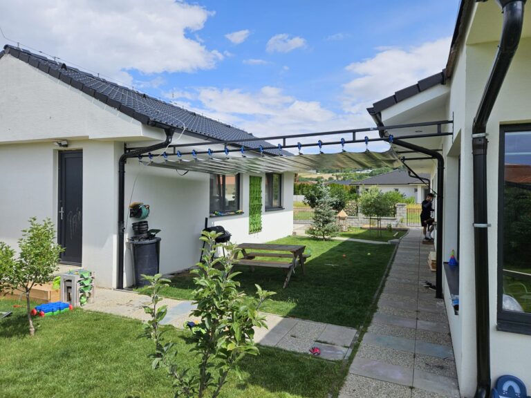 PVC opláštenie altánku alebo terasy – realizácia LuxPlachty