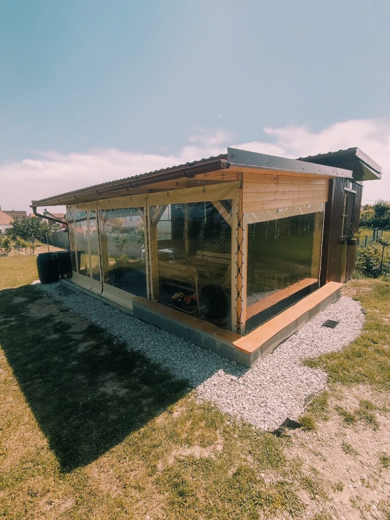 PVC opláštenie altánku alebo terasy – realizácia LuxPlachty